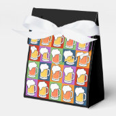 ビールバーポップ・アートのアート名前をカスタムするギフトボックス フェイバーボックス (正面サイド)