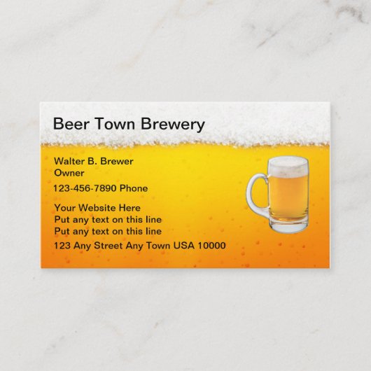 ビールバー名刺 名刺 (正面)