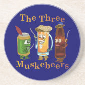ビールパおもしろいン三発ムスケベユーモアのある コースター (正面)