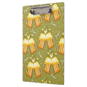 ビールパターンのガラス クリップボード (左)