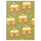 ビールパターンのガラス クリップボード (裏面)