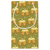 ビールパターンのガラス スモールペーパーバッグ (裏面)