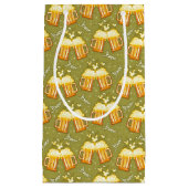 ビールパターンのガラス スモールペーパーバッグ (正面)