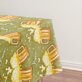 ビールパターンのガラス テーブルクロス (インサイチュ)