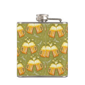 ビールパターンのガラス フラスク (裏面)