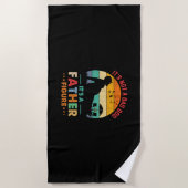 ビールパパじゃない父親の姿 ビーチタオル (正面)