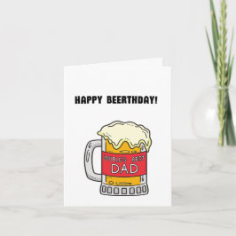 ビールパパプリンおもしろい誕生日 カード