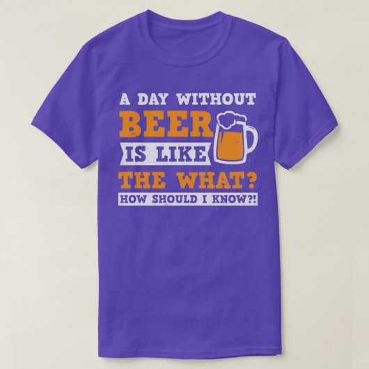 ビールパパワイシャツ1日ギフトなし Tシャツ (デザイン正面)