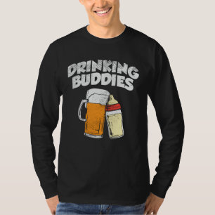 ビールパパ飲みバディニューファーザー Tシャツ