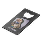 ビールパワーアップ！漫画おもしろいのスロッ遊スのゲーム クレジットカード栓抜き (正面アングル)