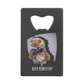 ビールパワーアップ！漫画おもしろいのスロッ遊スのゲーム クレジットカード栓抜き (裏面)