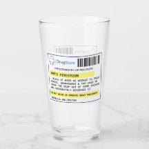 ビールパーソナライズされたおもしろい/サイダー処方グラス