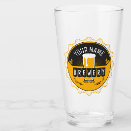ビールパーソナライズされたクラフトビールボトルキャップバー タンブラーグラス