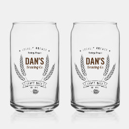 ビールパーソナライズされたグラス ガラス缶