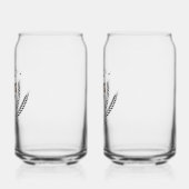 ビールパーソナライズされたグラス ガラス缶 (左)