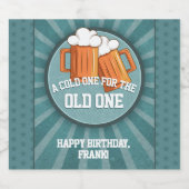 ビールパーソナライズされたハッピーバースデー ビールラベル (シングルラベル)