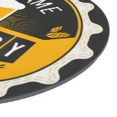 ビールパーソナライズされたボトルキャップバー カッティングボード (角)