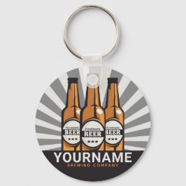 ビールパーソナライズされたボトルクラフト醸造会社 キーホルダー