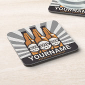 ビールパーソナライズされたボトルクラフト醸造会社 コースター (左側)