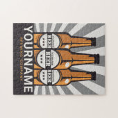 ビールパーソナライズされたボトルクラフト醸造会社 ジグソーパズル (横)