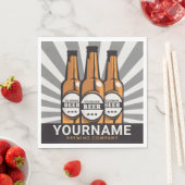 ビールパーソナライズされたボトルクラフト醸造会社 スタンダードランチョンナプキン (インサイチュ)
