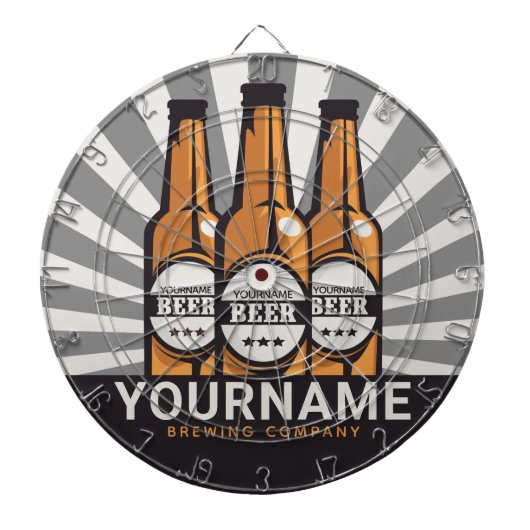 ビールパーソナライズされたボトルクラフト醸造会社  ダーツボード (正面)
