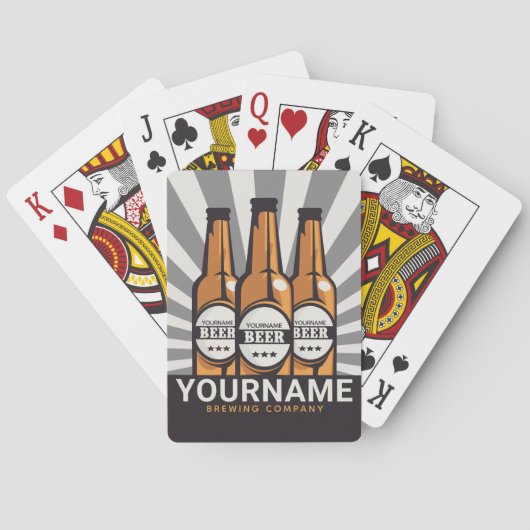 ビールパーソナライズされたボトルクラフト醸造会社 トランプ (裏面)