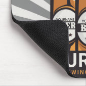 ビールパーソナライズされたボトルクラフト醸造会社 マウスパッド (コーナー)