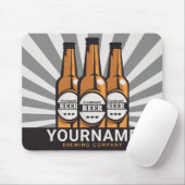 ビールパーソナライズされたボトルクラフト醸造会社 マウスパッド (マウス)