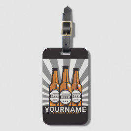 ビールパーソナライズされたボトルクラフト醸造会社 ラゲッジタグ