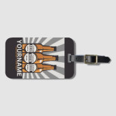 ビールパーソナライズされたボトルクラフト醸造会社 ラゲッジタグ (正面横)