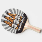 ビールパーソナライズされたボトルクラフト醸造会社 卓球ラケット (横)