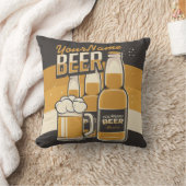 ビールパーソナライズされたボトルスズジーマグ醸造バー クッション (ブランケット)