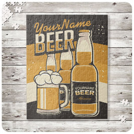 ビールパーソナライズされたボトルスズジーマグ醸造バー ジグソーパズル