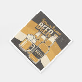 ビールパーソナライズされたボトルスズジーマグ醸造バー スタンダードランチョンナプキン (角)