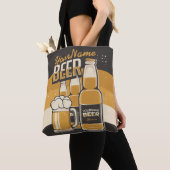 ビールパーソナライズされたボトルスズジーマグ醸造バー トートバッグ (クローズアップ)