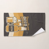 ビールパーソナライズされたボトルスズジーマグ醸造バー バスタオルセット (ハンドタオル)