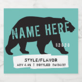 ビールパーソナライズされたボトルラベル ビールラベル (シングルラベル)