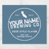 ビールパーソナライズされたボトルラベル ビールラベル (シングルラベル)