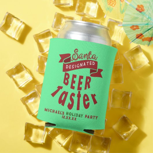 ビールパーソナライズされた好きおもしろいクリスマスことわざ 缶クーラー (インサイチュ 夏)