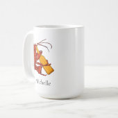 ビールパーソナライズされた飲料ロブスター コーヒーマグカップ (正面左)