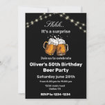 ビールパーティの招待状50th birthday party 招待状<br><div class="desc">50歳の誕生日パーティーの招待，ビールパーティーの誕生日の招待， 40歳のビールパーティー</div>