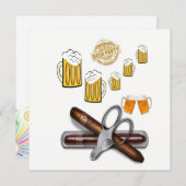 ビールパーティーのご招待 ビールパーティーのご招待 招待状 (正面/裏面)