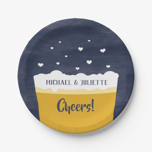 ビールパーティーのプレート-ビール味見かビールイベント ペーパープレート (正面)