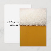 ビールパーティーの招待 招待状 (正面/裏面)