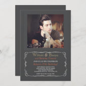 ビールパーティーフォト招待状 招待状 (正面/裏面)