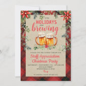 ビールパーティーホリデーブルワリー招待状 招待状 (正面)