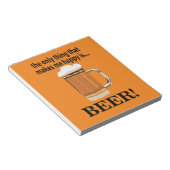 ビールパーティー飲みおもしろいビール ノートパッド (アングル)