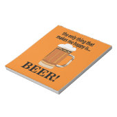 ビールパーティー飲みおもしろいビール ノートパッド (回転)