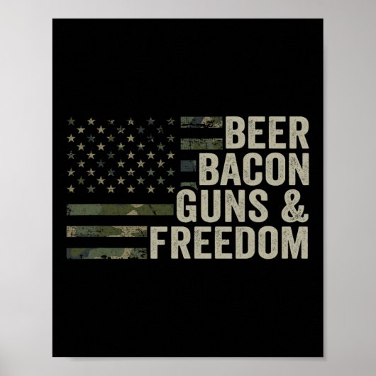 ビールビコンガンと自由 – Bbq飲おもしろいみG ポスター (正面)